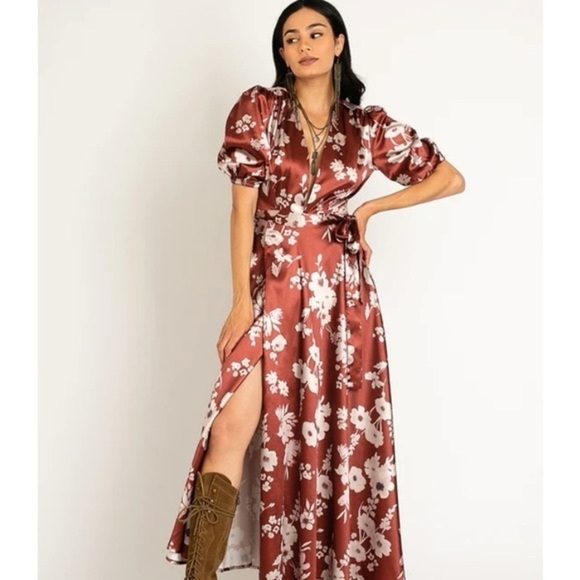 Joyfolie Dresses & Skirts - Joyfolie Lucerine Dress Rust - S